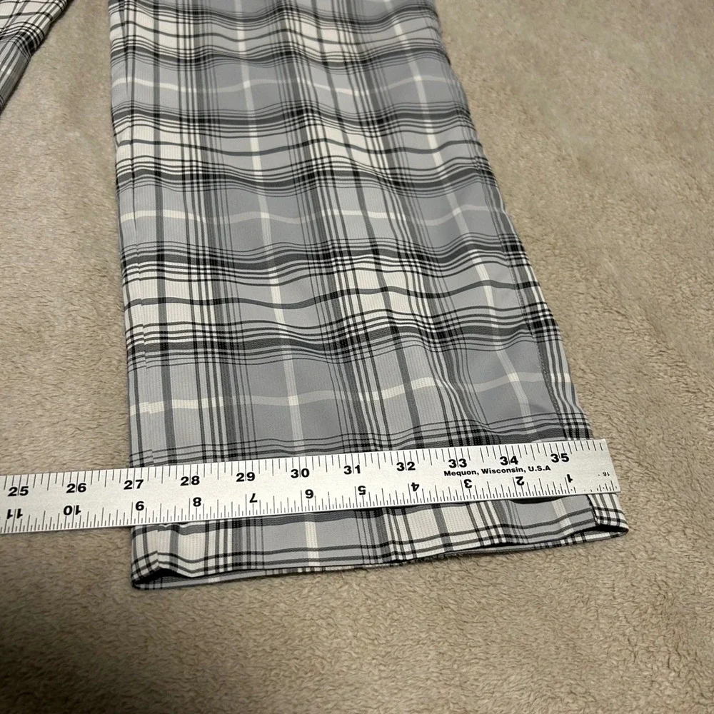 Nike Golf Pants Mens 36 30 Grey Plaid Dri-FIT Tour Performance Checkered 1081